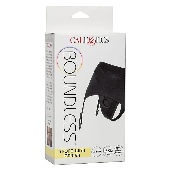 Boundless Thong with Garter - Zwart van het merk Boundless -  - online bestellen bij Masculum.nl. De discrete online seks-toys en erotisch heren ondergoed winkel voor gay & hetero mannen.