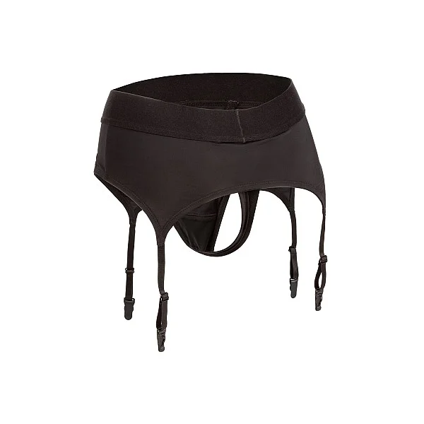 Boundless Thong with Garter - Zwart van het merk Boundless -  - online bestellen bij Masculum.nl. De discrete online seks-toys en erotisch heren ondergoed winkel voor gay & hetero mannen.