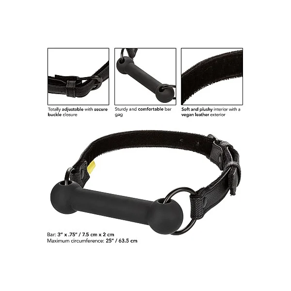 Boundless Bar Gag - Zwart van het merk Boundless - Ball Gags - online bestellen bij Masculum.nl. De discrete online seks-toys en erotisch heren ondergoed winkel voor gay & hetero mannen.