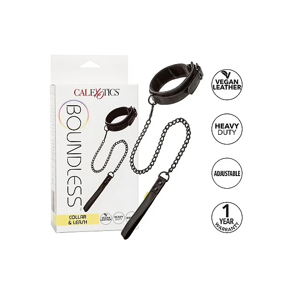Boundless Collar & Leash - Zwart van het merk Boundless - BDSM Collars - online bestellen bij Masculum.nl. De discrete online seks-toys en erotisch heren ondergoed winkel voor gay & hetero mannen.