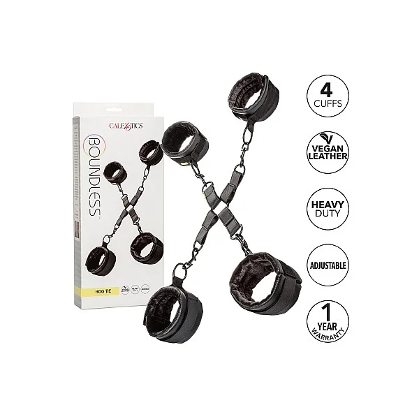 Boundless Hog Tie - Zwart van het merk Boundless - Bondage Sets - online kopen bij Masculum.nl. De discrete online seks-toys en erotisch heren ondergoed winkel voor gay & hetero mannen.
