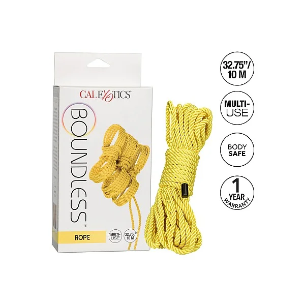 Boundless Rope 10M - Geel van het merk Boundless - Bondage Touwen - online bestellen bij Masculum.nl. De discrete online seks-toys en erotisch heren ondergoed winkel voor gay & hetero mannen.