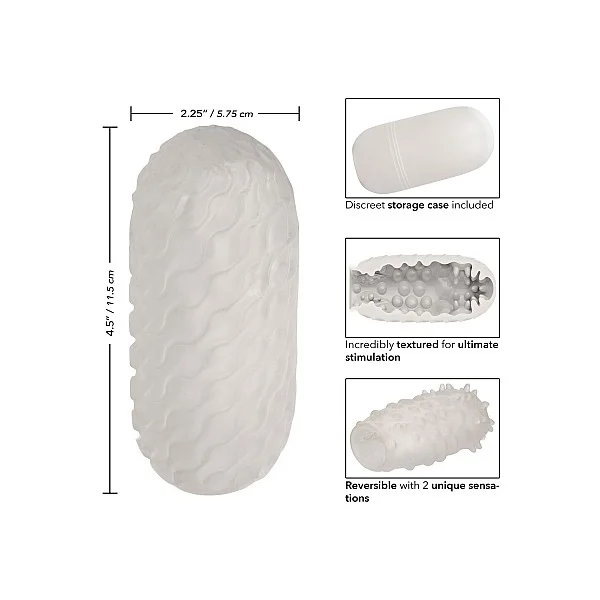 Boundless Nubby Stroker - Transparant van het merk Boundless - Sleeve Masturbators - online kopen bij Masculum.nl. De discrete online seks-toys en erotisch heren ondergoed winkel voor gay & hetero mannen.