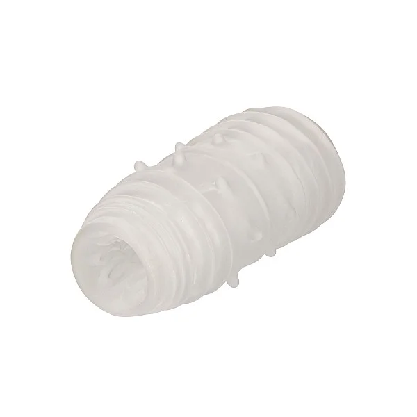 Boundless Ribbed Stroker - Transparant van het merk Boundless - Sleeve Masturbators - online bestellen bij Masculum.nl. De discrete online seks-toys en erotisch heren ondergoed winkel voor gay & hetero mannen.