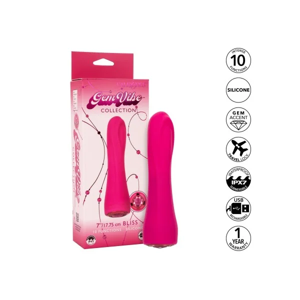 Gem Vibe Collection Bliss - Roze van het merk Gem Vibe - Waterdichte Vibrators - online kopen bij Masculum.nl. De discrete online seks-toys en erotisch heren ondergoed winkel voor gay & hetero mannen.