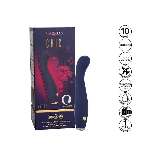 Chic Peony - Blauw van het merk Chic - Prostaat Vibrators - online kopen bij Masculum.nl. De discrete online seks-toys en erotisch heren ondergoed winkel voor gay & hetero mannen.