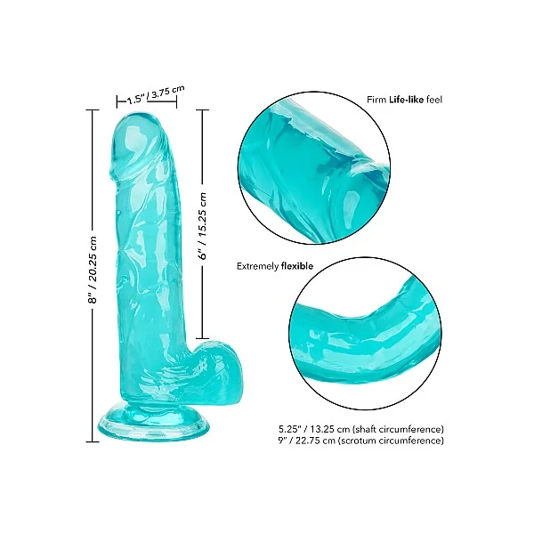 Queen Size Dong 6 Inch - Blauw van het merk Size Queen - Realistische Dildo's - online kopen bij Masculum.nl. De discrete online seks-toys en erotisch heren ondergoed winkel voor gay & hetero mannen.