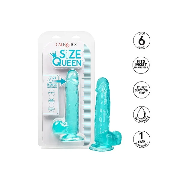 Queen Size Dong 6 Inch - Blauw van het merk Size Queen - Realistische Dildo's - online kopen bij Masculum.nl. De discrete online seks-toys en erotisch heren ondergoed winkel voor gay & hetero mannen.