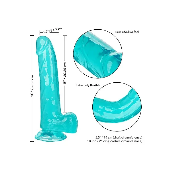 Queen Size Dong 8 Inch - Blauw van het merk Size Queen - Realistische Dildo's - online bestellen bij Masculum.nl. De discrete online seks-toys en erotisch heren ondergoed winkel voor gay & hetero mannen.