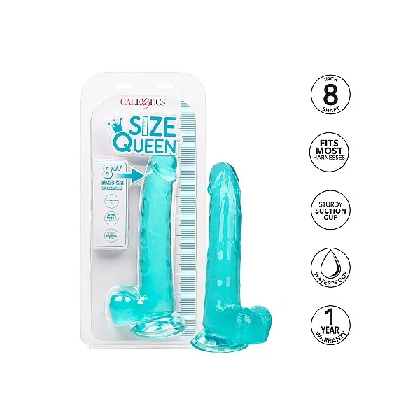Queen Size Dong 8 Inch - Blauw van het merk Size Queen - Realistische Dildo's - online bestellen bij Masculum.nl. De discrete online seks-toys en erotisch heren ondergoed winkel voor gay & hetero mannen.