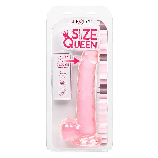 Queen Size Dong 8 Inch - Roze van het merk Size Queen - Realistische Dildo's - online kopen bij Masculum.nl. De discrete online seks-toys en erotisch heren ondergoed winkel voor gay & hetero mannen.