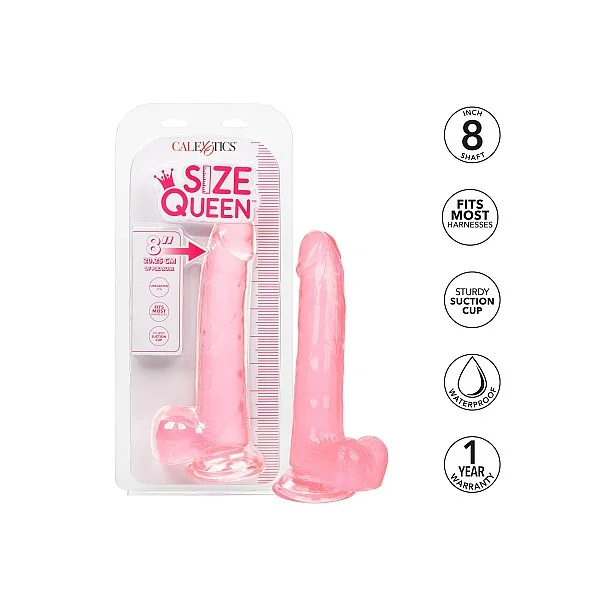 Queen Size Dong 8 Inch - Roze van het merk Size Queen - Realistische Dildo's - online kopen bij Masculum.nl. De discrete online seks-toys en erotisch heren ondergoed winkel voor gay & hetero mannen.