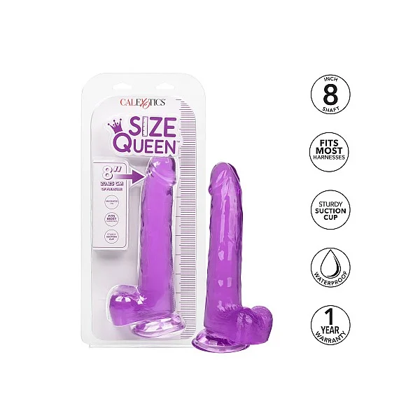 Queen Size Dong 8 Inch - Paars van het merk Size Queen - Realistische Dildo's - online bestellen bij Masculum.nl. De discrete online seks-toys en erotisch heren ondergoed winkel voor gay & hetero mannen.