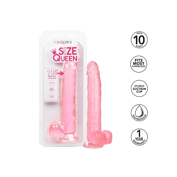 Queen Size Dong 10 Inch - Roze van het merk Size Queen - Realistische Dildo's - online kopen bij Masculum.nl. De discrete online seks-toys en erotisch heren ondergoed winkel voor gay & hetero mannen.