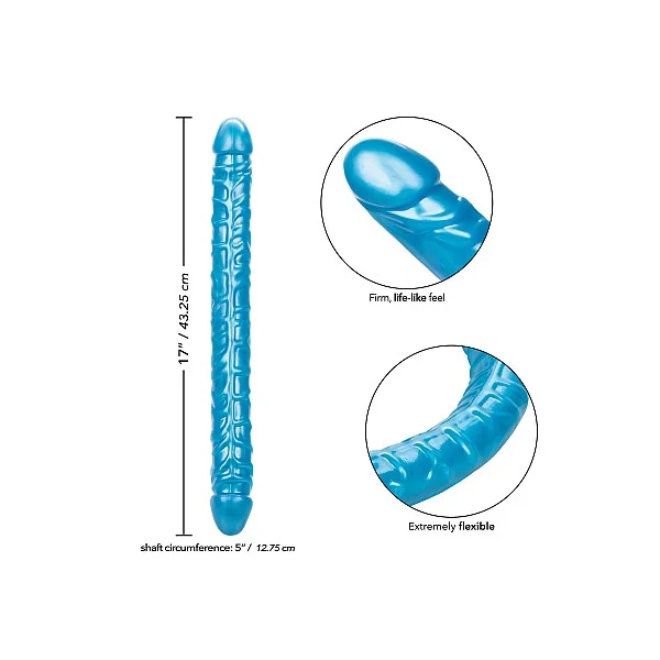 Size Queen Double Dong 17 Inch - Blauw van het merk Size Queen - Dubbele Dildo's - online kopen bij Masculum.nl. De discrete online seks-toys en erotisch heren ondergoed winkel voor gay & hetero mannen.
