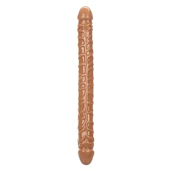 Size Queen Double Dong 43,15 cm - Bruine huidskleur