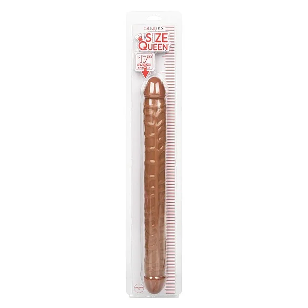 Size Queen Double Dong 17 Inch - Bruine huidskleur van het merk Size Queen - Dubbele Dildo's - online bestellen bij Masculum.nl. De discrete online seks-toys en erotisch heren ondergoed winkel voor gay & hetero mannen.