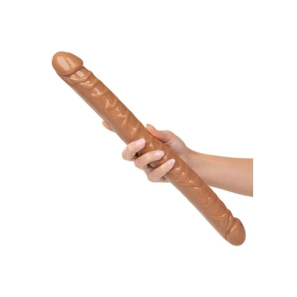 Size Queen Double Dong 17 Inch - Bruine huidskleur van het merk Size Queen - Dubbele Dildo's - online bestellen bij Masculum.nl. De discrete online seks-toys en erotisch heren ondergoed winkel voor gay & hetero mannen.