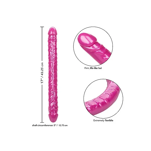 Size Queen Double Dong 17 Inch - Roze van het merk Size Queen - Dubbele Dildo's - online bestellen bij Masculum.nl. De discrete online seks-toys en erotisch heren ondergoed winkel voor gay & hetero mannen.