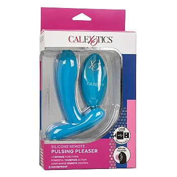 Silicone Remote Puls Pleaser - Blauw
