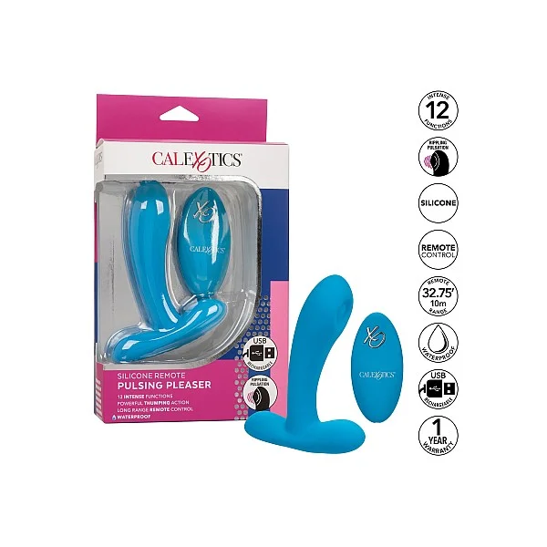 Silicone Remote Puls Pleaser - Blauw van het merk Remote Controlled Vibes - Anaal Dildo's - online bestellen bij Masculum.nl. De discrete online seks-toys en erotisch heren ondergoed winkel voor gay & hetero mannen.