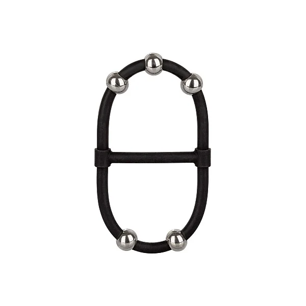 Beaded Dual Silicone Maximizer - Zwart van het merk Rings - Cockringen - online bestellen bij Masculum.nl. De discrete online seks-toys en erotisch heren ondergoed winkel voor gay & hetero mannen.