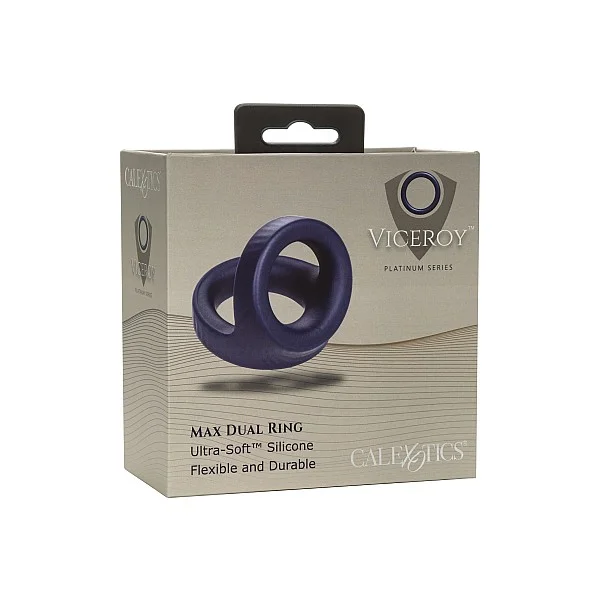 Viceroy Max Dual Ring - Blauw van het merk Viceroy - Cockringen - online kopen bij Masculum.nl. De discrete online seks-toys en erotisch heren ondergoed winkel voor gay & hetero mannen.