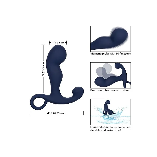 Rechargeable Command Probe - Blauw van het merk Viceroy - Buttplugs - online kopen bij Masculum.nl. De discrete online seks-toys en erotisch heren ondergoed winkel voor gay & hetero mannen.