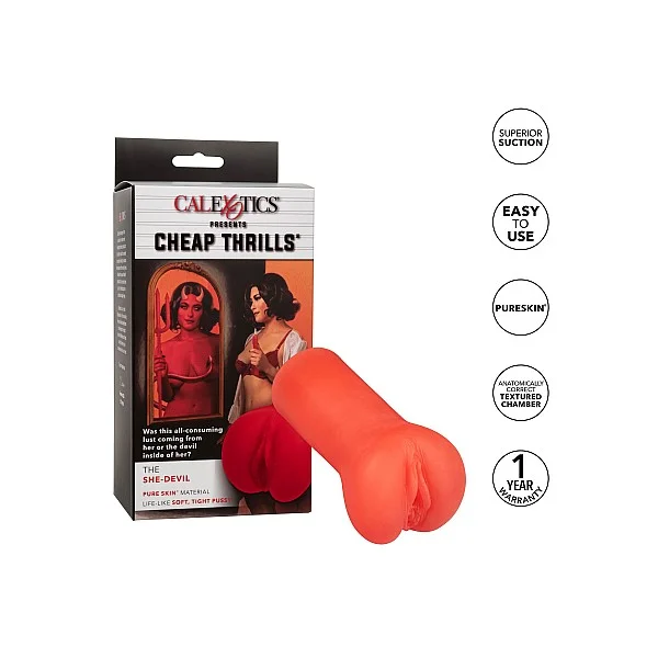 Cheap Thrills The She Devil - Rood van het merk Cheap Thrills - Kunst Vagina - online bestellen bij Masculum.nl. De discrete online seks-toys en erotisch heren ondergoed winkel voor gay & hetero mannen.