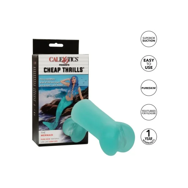 Cheap Thrills The Mermaid - Aqua van het merk Cheap Thrills - Kunst Vagina Masturbator sleeve Zeemeermin - online kopen bij Masculum.nl. De discrete online seks-toys en erotisch heren ondergoed winkel voor gay & hetero mannen.