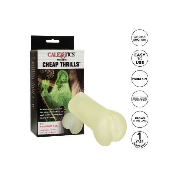 Cheap Thrills The Phantom Girl - Glow in the dark van het merk Cheap Thrills - Sleeve Masturbators - online kopen bij Masculum.nl. De discrete online seks-toys en erotisch heren ondergoed winkel voor gay & hetero mannen.