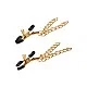 Ride 'em Premium Denim Collection Nipple Clamps - Goud van het merk Ride Em - Tepelklemmen - online kopen bij Masculum.nl. De discrete online seks-toys en erotisch heren ondergoed winkel voor gay & hetero mannen.
