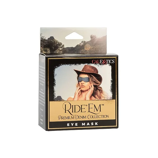 Ride 'em Premium Denim Collection Eye Mask - Blauw van het merk Ride Em - Bondage Maskers - online kopen bij Masculum.nl. De discrete online seks-toys en erotisch heren ondergoed winkel voor gay & hetero mannen.