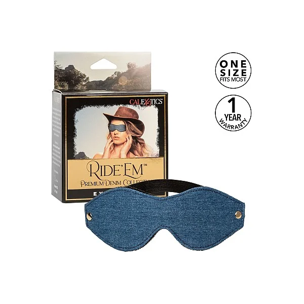 Ride 'em Premium Denim Collection Eye Mask - Blauw van het merk Ride Em - Bondage Maskers - online kopen bij Masculum.nl. De discrete online seks-toys en erotisch heren ondergoed winkel voor gay & hetero mannen.