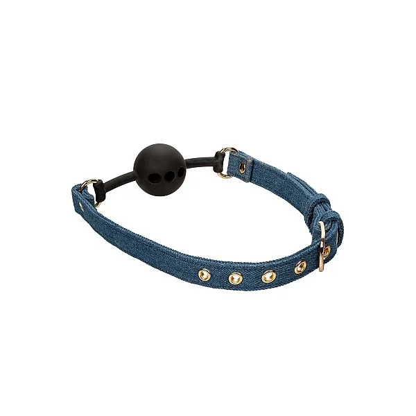 Ride 'em Premium Denim Collection Ball Gag - Blauw van het merk Ride Em - Ball Gags - online kopen bij Masculum.nl. De discrete online seks-toys en erotisch heren ondergoed winkel voor gay & hetero mannen.