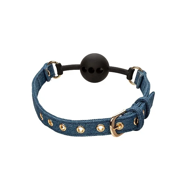 Ride 'em Premium Denim Collection Ball Gag - Blauw van het merk Ride Em - Ball Gags - online kopen bij Masculum.nl. De discrete online seks-toys en erotisch heren ondergoed winkel voor gay & hetero mannen.