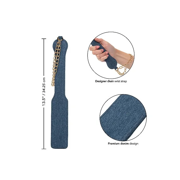 Ride 'em Premium Denim Collection Paddle - Blauw van het merk Ride Em - Paddles - online kopen bij Masculum.nl. De discrete online seks-toys en erotisch heren ondergoed winkel voor gay & hetero mannen.