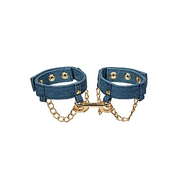 Ride 'em Premium Denim Collection Ankle Cuffs - Blauw