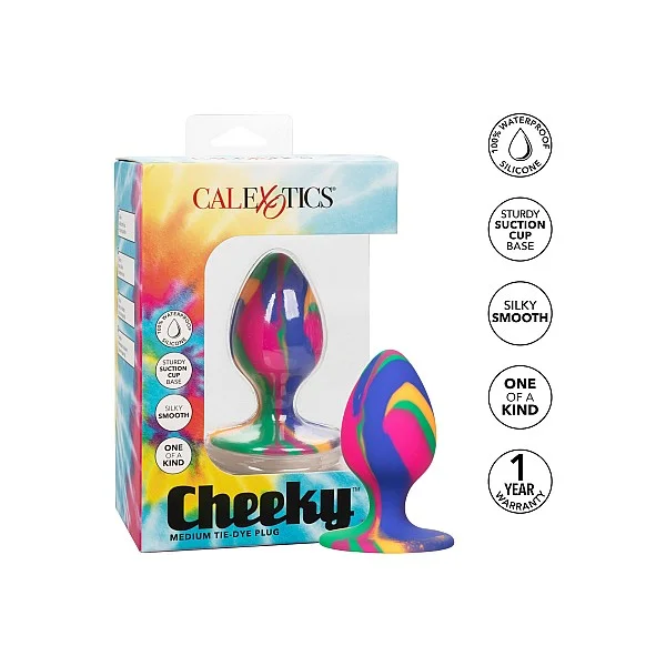 Cheeky Medium Tie-Dye Plug - Meerkleurig van het merk Cheeky - Buttplugs - online kopen bij Masculum.nl. De discrete online seks-toys en erotisch heren ondergoed winkel voor gay & hetero mannen.