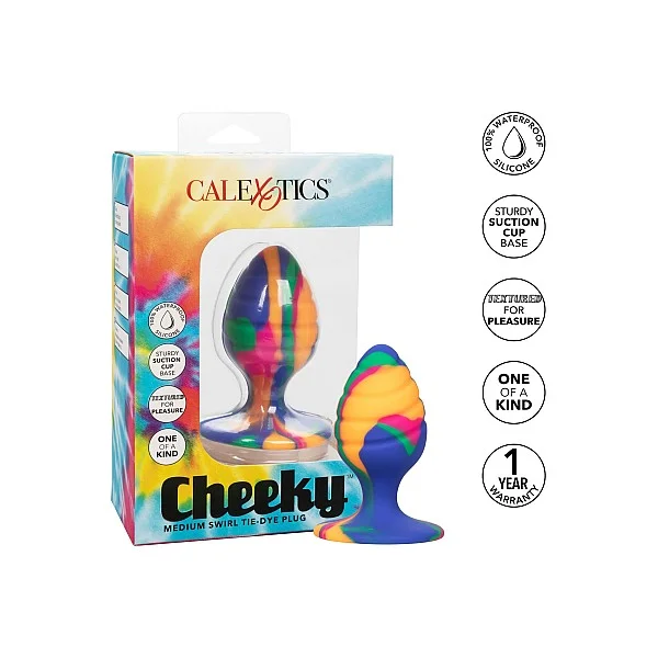 Cheeky Medium Swirl Plug - Meerkleurig van het merk Cheeky - Buttplugs - online kopen bij Masculum.nl. De discrete online seks-toys en erotisch heren ondergoed winkel voor gay & hetero mannen.