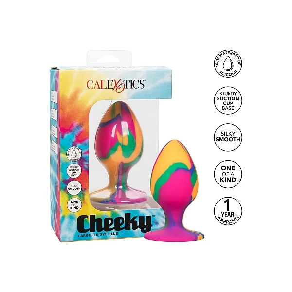 Cheeky Large Tie-Dye Plug - Meerkleurig van het merk Cheeky - Buttplugs - online kopen bij Masculum.nl. De discrete online seks-toys en erotisch heren ondergoed winkel voor gay & hetero mannen.