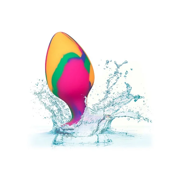 Cheeky Large Tie-Dye Plug - Meerkleurig van het merk Cheeky - Buttplugs - online kopen bij Masculum.nl. De discrete online seks-toys en erotisch heren ondergoed winkel voor gay & hetero mannen.