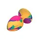 Cheeky Large Tie-Dye Plug - Meerkleurig van het merk Cheeky - Buttplugs - online kopen bij Masculum.nl. De discrete online seks-toys en erotisch heren ondergoed winkel voor gay & hetero mannen.