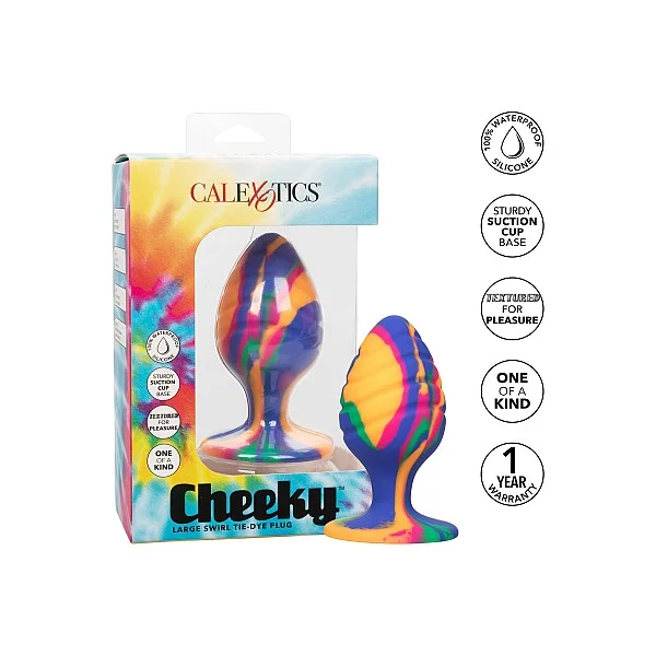 Cheeky Large Swirl Plug - Meerkleurig van het merk Cheeky - Buttplugs - online bestellen bij Masculum.nl. De discrete online seks-toys en erotisch heren ondergoed winkel voor gay & hetero mannen.