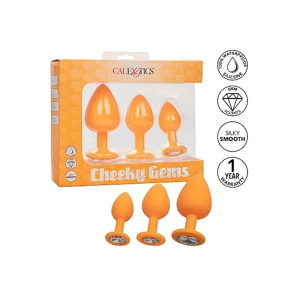Cheeky Gems 3 Pcs - Oranje van het merk Cheeky - Buttplugs - online bestellen bij Masculum.nl. De discrete online seks-toys en erotisch heren ondergoed winkel voor gay & hetero mannen.