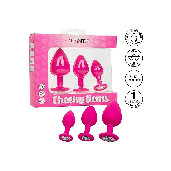Cheeky Gems 3 Pcs - Roze van het merk Cheeky - Buttplugs - online kopen bij Masculum.nl. De discrete online seks-toys en erotisch heren ondergoed winkel voor gay & hetero mannen.