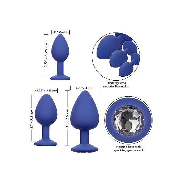 Cheeky Gems 3 Pcs - Paars van het merk Cheeky - Buttplugs - online kopen bij Masculum.nl. De discrete online seks-toys en erotisch heren ondergoed winkel voor gay & hetero mannen.