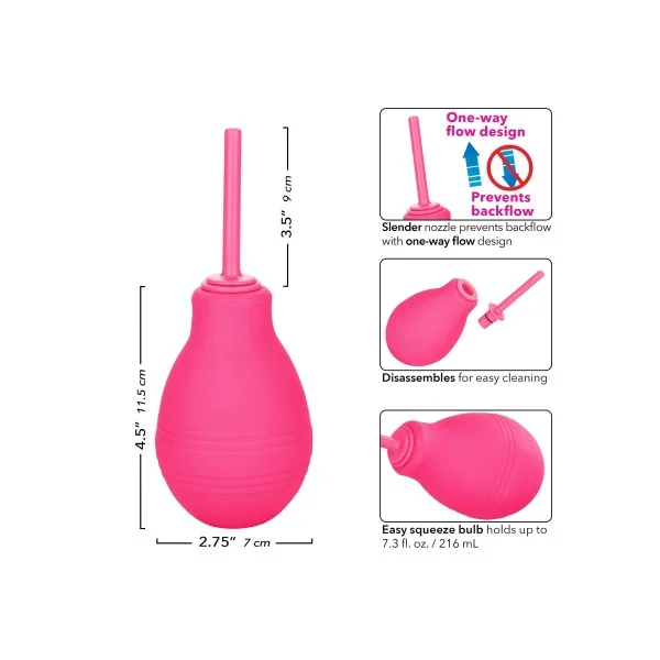 CalExotics Cheeky One-Way Flow Douche - Roze van het merk Cheeky - Anaal Douches - online bestellen bij Masculum.nl. De discrete online seks-toys en erotisch heren ondergoed winkel voor gay & hetero mannen.