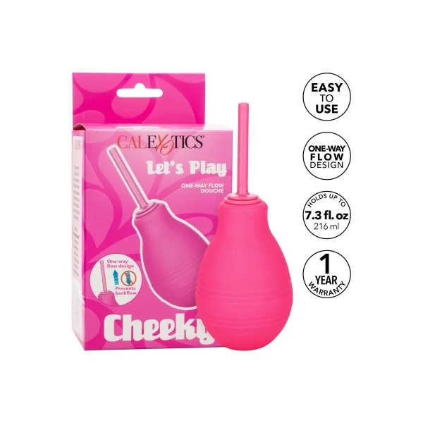 CalExotics Cheeky One-Way Flow Douche - Roze van het merk Cheeky - Anaal Douches - online bestellen bij Masculum.nl. De discrete online seks-toys en erotisch heren ondergoed winkel voor gay & hetero mannen.