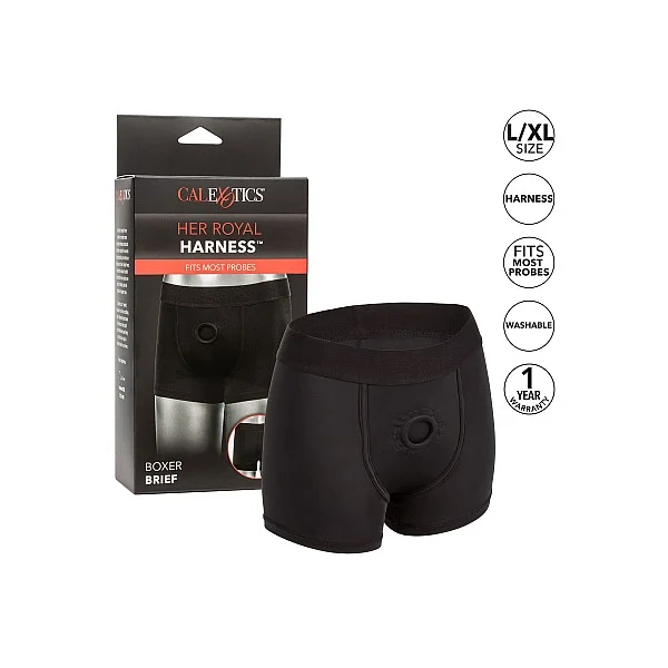 Boxer Brief - Zwart van het merk Her Royal Harness -  - online bestellen bij Masculum.nl. De discrete online seks-toys en erotisch heren ondergoed winkel voor gay & hetero mannen.
